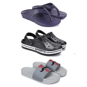 DRACKFOOT Men's Sandals | Lightweight Wear| Stylish & Easy to Wear For Men'S GR-SAN-(3-COMBO)-3153-3068-1590-6