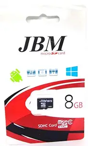 JBM 8 GB Class 10 MicroSD Memory Card price in India.