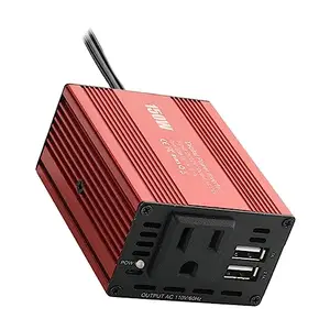 CLUB BOLLYWOOD® 12V to 110V Converter Power Inverter Dual USB Output for Consoles TV Laptop | Vehicle Electronics & GPS |Power Inverters|1 x 150W Car Power Inverter (US Plug)