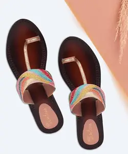 Picktoes PT-544 Women's Pink Synthetic Leather Casual Heel Sandal