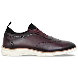 KICKSFIRE Red Casual Dress Shoes for Men(42c10)