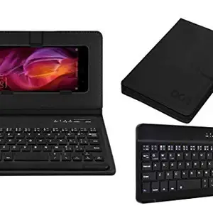 ACM Acm Bluetooth Keyboard Case Compatible with Xiaomi Redmi Note 4 4gb Mobile Flip Cover Stand Study Gaming Black