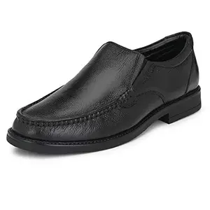 Burwood Men BWD 228 Black Leather Formal Shoes-9 UK (43 EU) (BW