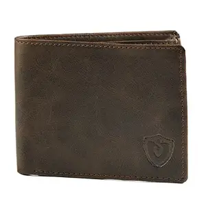 Keviv® Genuine Leather RFID Wallet for Men/Men's Wallets (Brown)