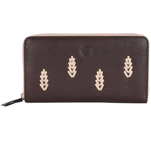 Leather Street Women Zip Wallet