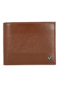 Allen Solly Men Brown Textured Leather Wallet