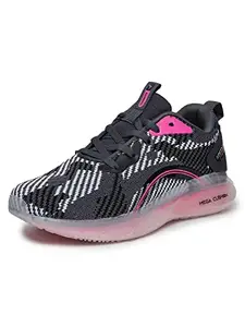 ABROS Women's Liba-O ASSL0128O Sports Shoes_D.Grey/Rani_8UK