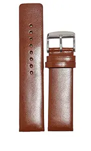 Kolet® 18mm Parallel Leather Watch Strap (Tan - 18mm (Size Chart Provided in 3rd Image))