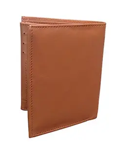 Recare Men's Genuine Leather Wallet Tan Colour Good Quility