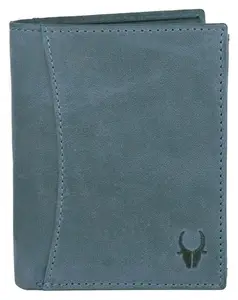 WildHorn Rfid Protected Leather Wallet For Men, Hunter Blue