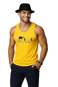 EARTH STAR Men's Cotton Tank Top Collection, Sleeveless Gym Vest | Tank Top for Men's | Vest for Man Graphic Print Design for Workout, Casual Wear Vests for Boys