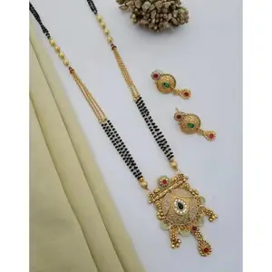 Generic Gold Alloy Mangalsutra Set for Women | Artificial Stones | 24 in | 24 in_Mang_s_7ga83j