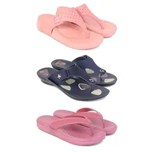 Trendy Open-Toe Sandals for Women – Soft Padded Footbed, Summer Wear | (COMBO-3)-1986-1973-1980-7-EURO-38