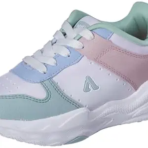 Aqualite Women Nora Shoes, White Pista, 5 UK/India