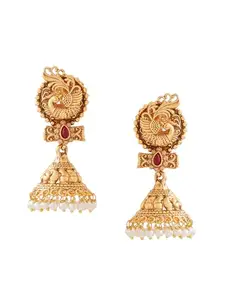 Yellow Chimes Jhumka Earrings for Women | Traditional Gold Plated Jhumki Earring for Girls | Ethnic Golden Jhumkas | Ethnic Accessories for Women | Birthday Anniversary Gift for Women Girls