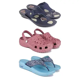 Women's Comfortable Sandal,Casual Lightweight Sandal for Everyday Wear | D_(COMBO-3)-1973-O24-1888-7-EURO-38