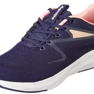 Aqualite Angelina Running Shoes,Sports Shoes for Women|Memory Foam Insole Walking Shoes for Women| N.Blue/Peach 05
