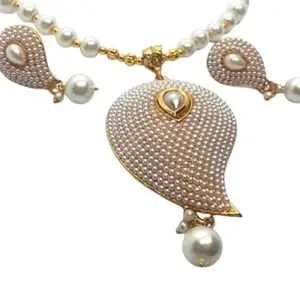 Traditional Mango Design Long Necklace Set – Perfect for Weddings and Festivals