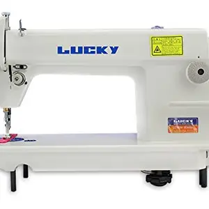 LUCKY 50-Watt Lockstitch Sewing Machine (White)