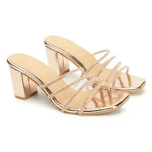 iconics Women Sandal,Rose Gold,UK-8