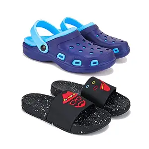 Bersache Chappal for Men casual slippers,slides,water proof, for Men stylish|Perfect Filp-Flops for walking Slippers (Multicolour)(Pack Of 2) Combo(MR) 7030-3115