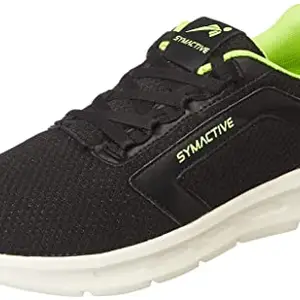 Amazon Brand - Symactive Men's Zestflex Neon Black Sneaker_11 UK (SS22-MEN SS-CB09)