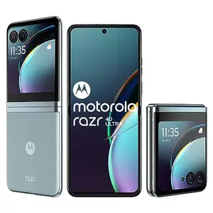 Motorola razr 40 Ultra (Glacier Blue, 8GB RAM, 256GB Storage) | 3.6" External AMOLED Display | 6.9" AMOLED 165Hz Display | 32MP Selfie Camera |30W TurboPower Charging | Android 13 price in India.