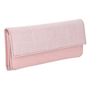 WILDAUK Artificial Leather Women Wallet (Pink)