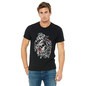 KadakMerch Guns N Roses - Firepower | 100% Super Soft Cotton | Round Neck Funny Cute Sarcasm Dark Humor Half Sleeve Unisex T-Shirt (Small, Black)