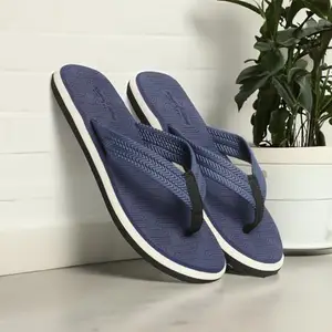 Footexo Men's Casual Daily Used Flip-Flop | Material EVA | Lightweight Design Slipper For Daily Use | Color BLUE | Size : 7