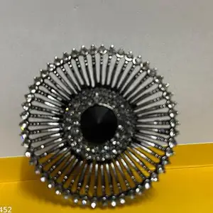 Ethnic Finger Ring for Women, Silver Tone Metal Beads