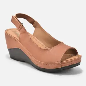 Woodland Women's Cognac LEATHER Ladies Sandal-3 UK (36EURO) (JF 1004)