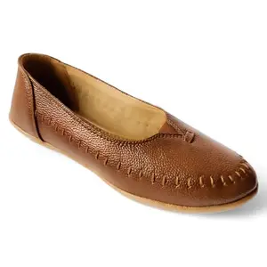 WESTOES Beige Belly Especially for Ladies | Comfortable Platform Heel with Stylish Look | Western Dress Go to Shoes (WB05) (Brown, UK Footwear Size System, Adult, Women, Numeric, Medium, 4)