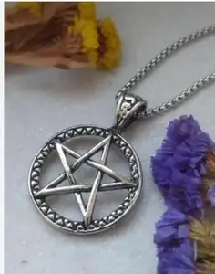 Shobhram Mysterious Talisman Viking Odin'S Pentagram Charms Pendant Rune Necklace