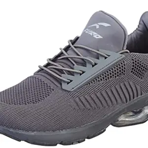 FURO by Redchief Men's Running Shoes, Black, Light Grey, 6 UK R1038 030