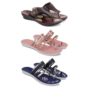 Women's Sandals | Lightweight Wear| Stylish & Easy to Wear For Women'SPCV-SAN-(3-COMBO)-1963-1944-1945-5