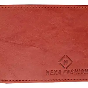 NEXA FASHION Men's Brown Genuine Leather Wallet