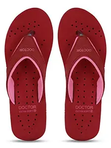 DOCTOR EXTRA SOFT Chappal Care Orthopaedic and Diabetic Comfort Doctor Flip-Flop and House Slipper's For Women's (Pink, numeric_4)