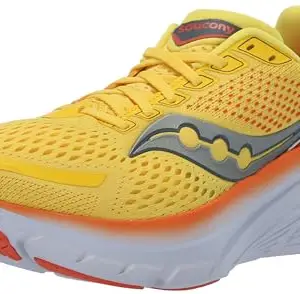 Saucony Mens Guide 17 Pepper/Canary Running Shoe - 10 UK (S20936-116)