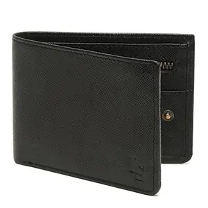 LOUIS STITCH Mens Olive Black Italian Saffiano Leather Wallet RFID Wallet | Italy (Goel)