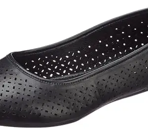 Bata Women's ELLEN E Ballerina (5516077_BLACK_5 UK)