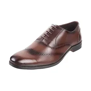 Metro Men Brown Lace-up Leather Shoes UK/8 EU/42 (19-218)