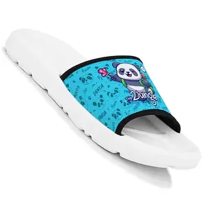 Bootco Women Flip Flop Slippers Cute Panda Printed Stylish Chappal for Home & Office - Flexible, Washable Design & Durable