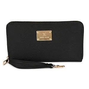DANIEL KLEIN Women's Black Genuine Leather Wallet - (DKW2024-01)