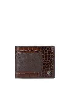 Da Milano Genuine Leather Brown Mens Wallet (MW-10308)