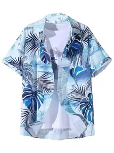 LERIYA FASHION Men's Rayon Shirt - Summer Button Down Shirts | Half Sleeve Printed |Formal |Casual Stylish (Available in Plus Size)
