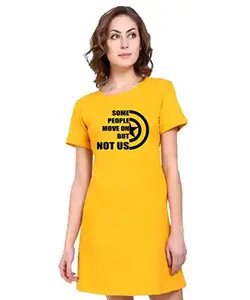 Stylish Cotton Blend Printed T-Shirt for Women | Casual Wear | Soft & Comfortable Fabric | Trendy Short Sleeve (Yellow_Small_Pack of 1)#5316