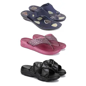 Women's Comfortable Sandal,Casual Lightweight Sandal for Everyday Wear | BTS-(3-COMBO)-1973-1886-1889-8-EURO-39