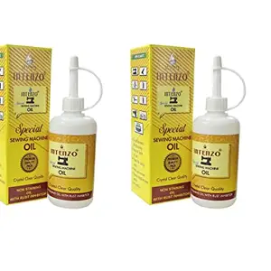 INTENZO OILS Special Sewing Machine Water White Lubricant Oil with Easy Dispenser Bottle, 100 ml Pack of 2