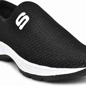 Soham International Men's Black Sports Shoe 08 (UK/India)